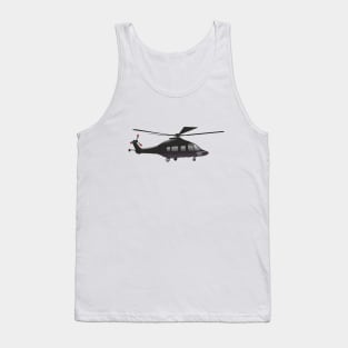 Black European Helicopter Tank Top